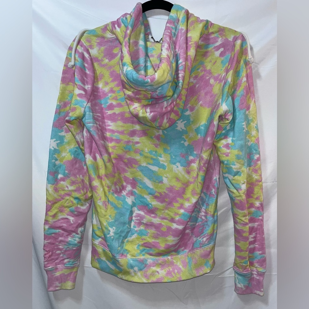 Hollister Colorful Tie-Dye Zip Up Hoodie. Size Medium. - Picture 6 of 7